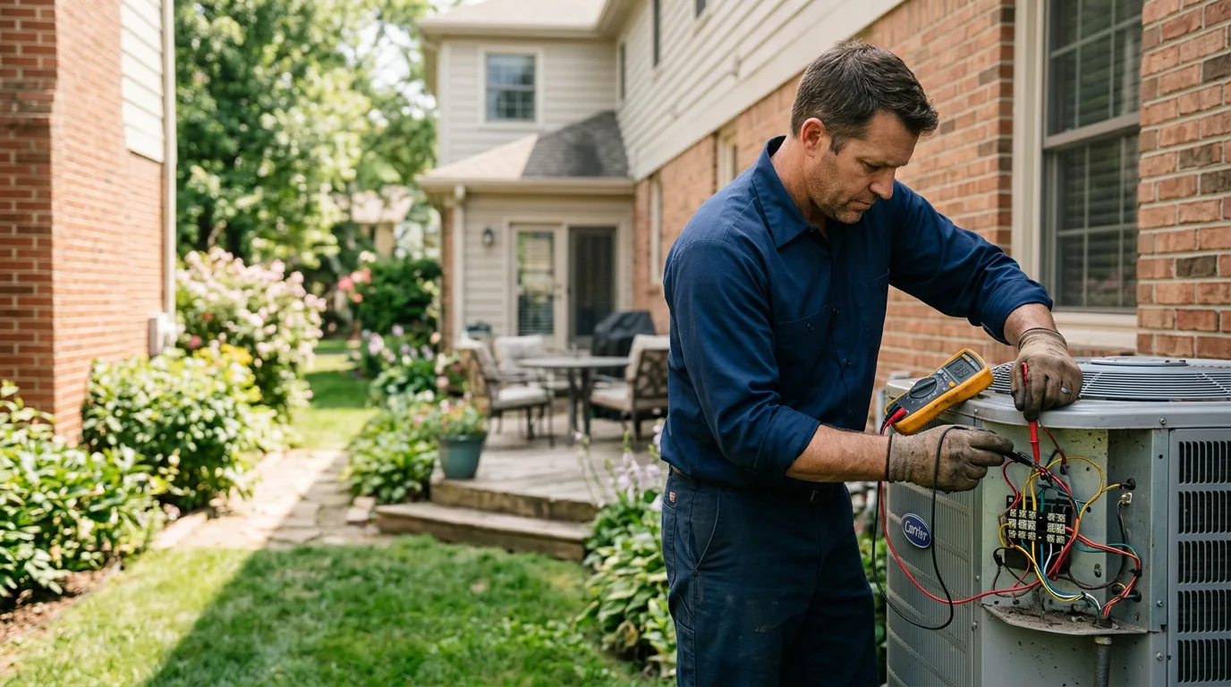 HVAC technician working near Etna, NY